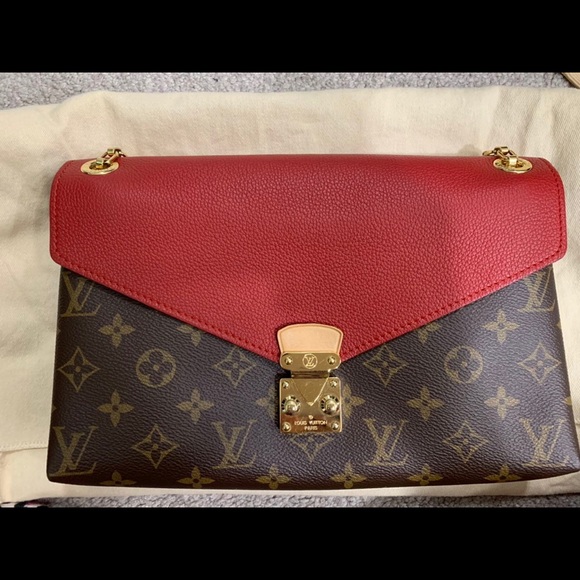 LOUIS VUITTON Pallas Chain Shopper Bag Monogram Canvas Cherry-US